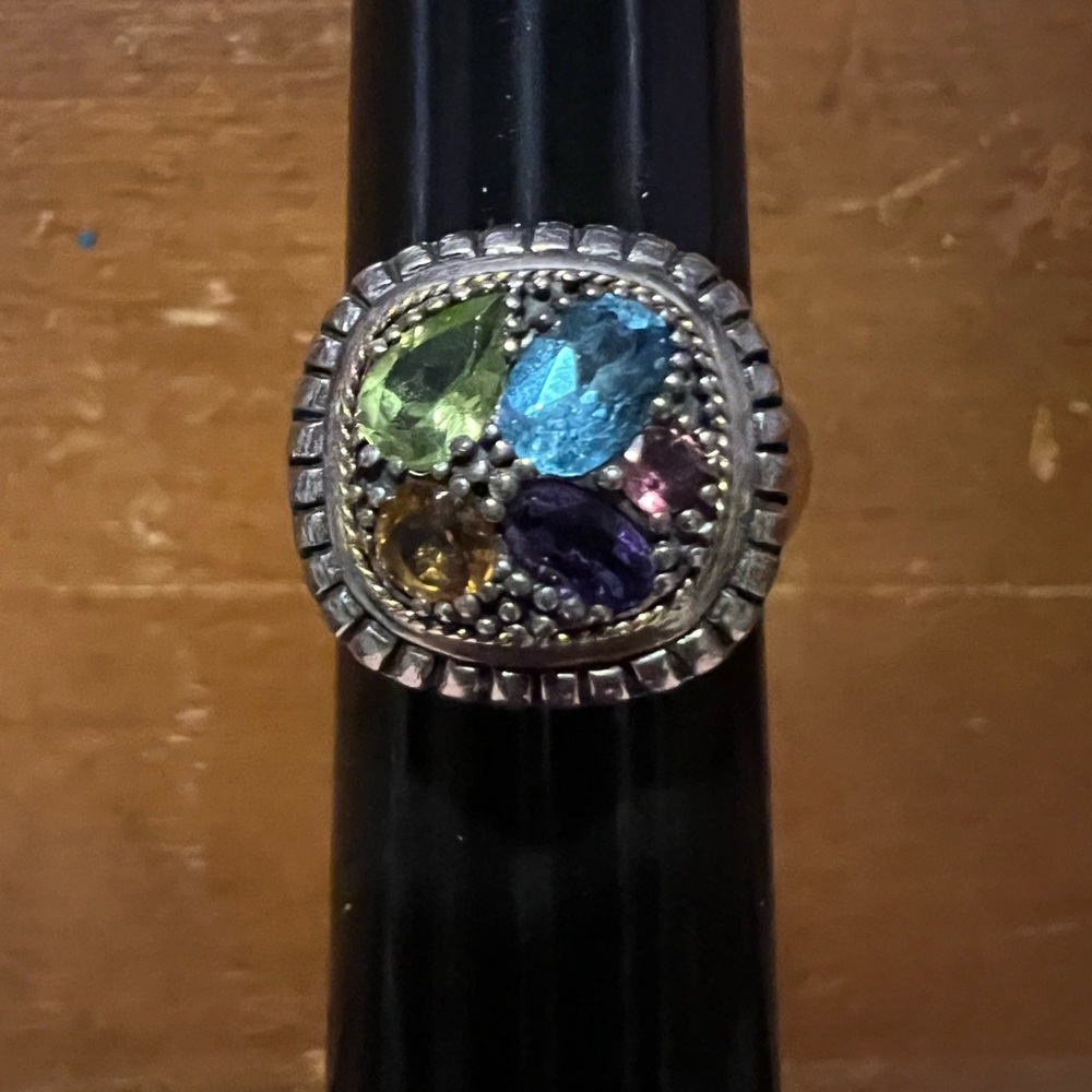 Sterling & 18k ring